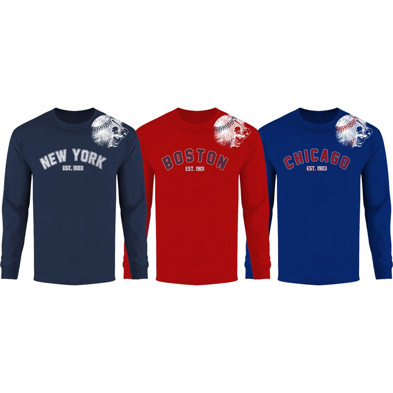 Men's Batter up Baseball Long Sleeve Shirts product image