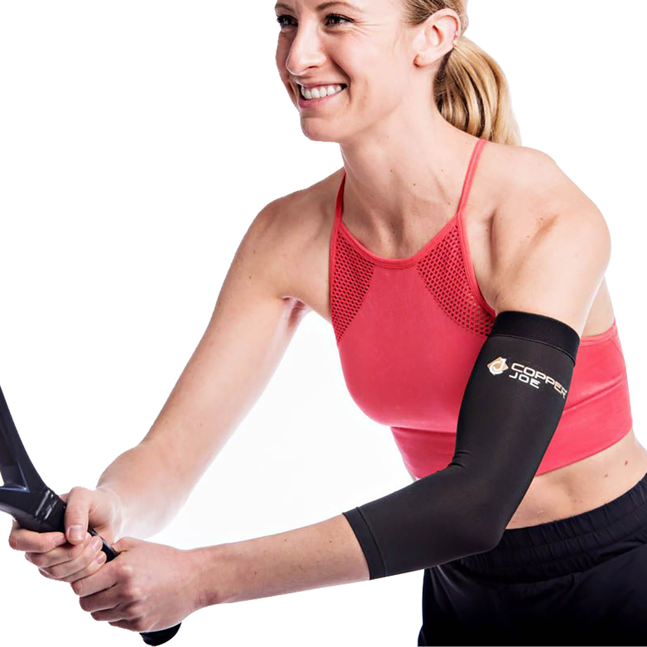 Copper Joe® Copper-Infused Compression Elbow Sleeve (2-Pack) product image