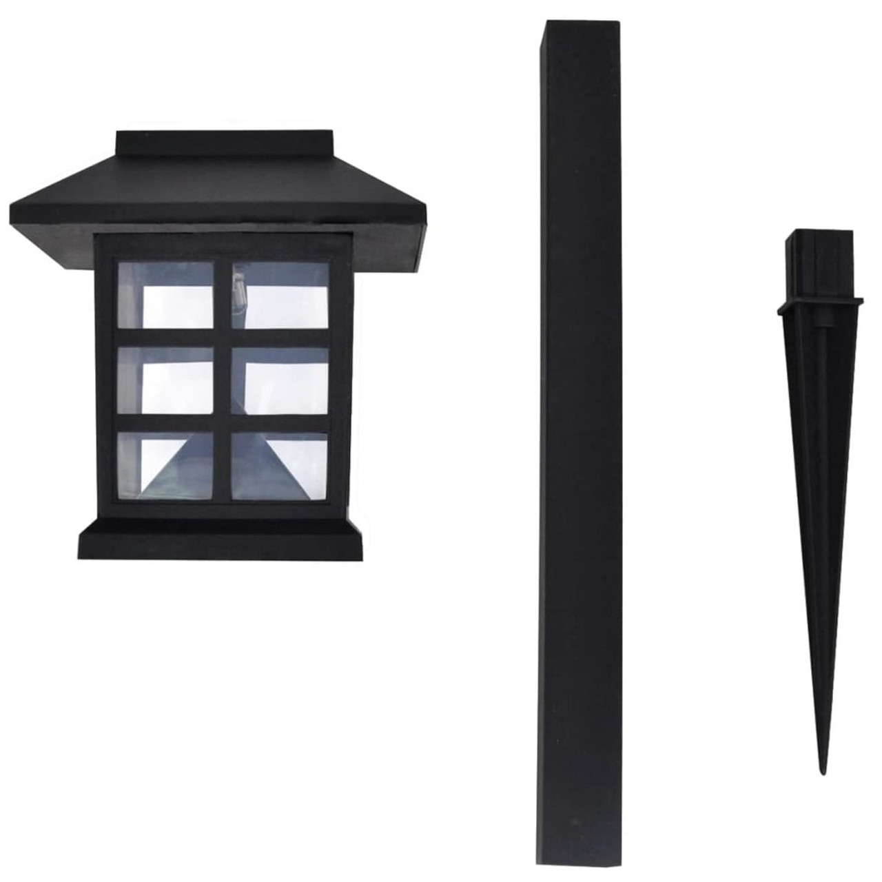 Outdoor Solar Lamp LED Light Set 12 pcs with Spike 3.4"x3.4"x15" product image