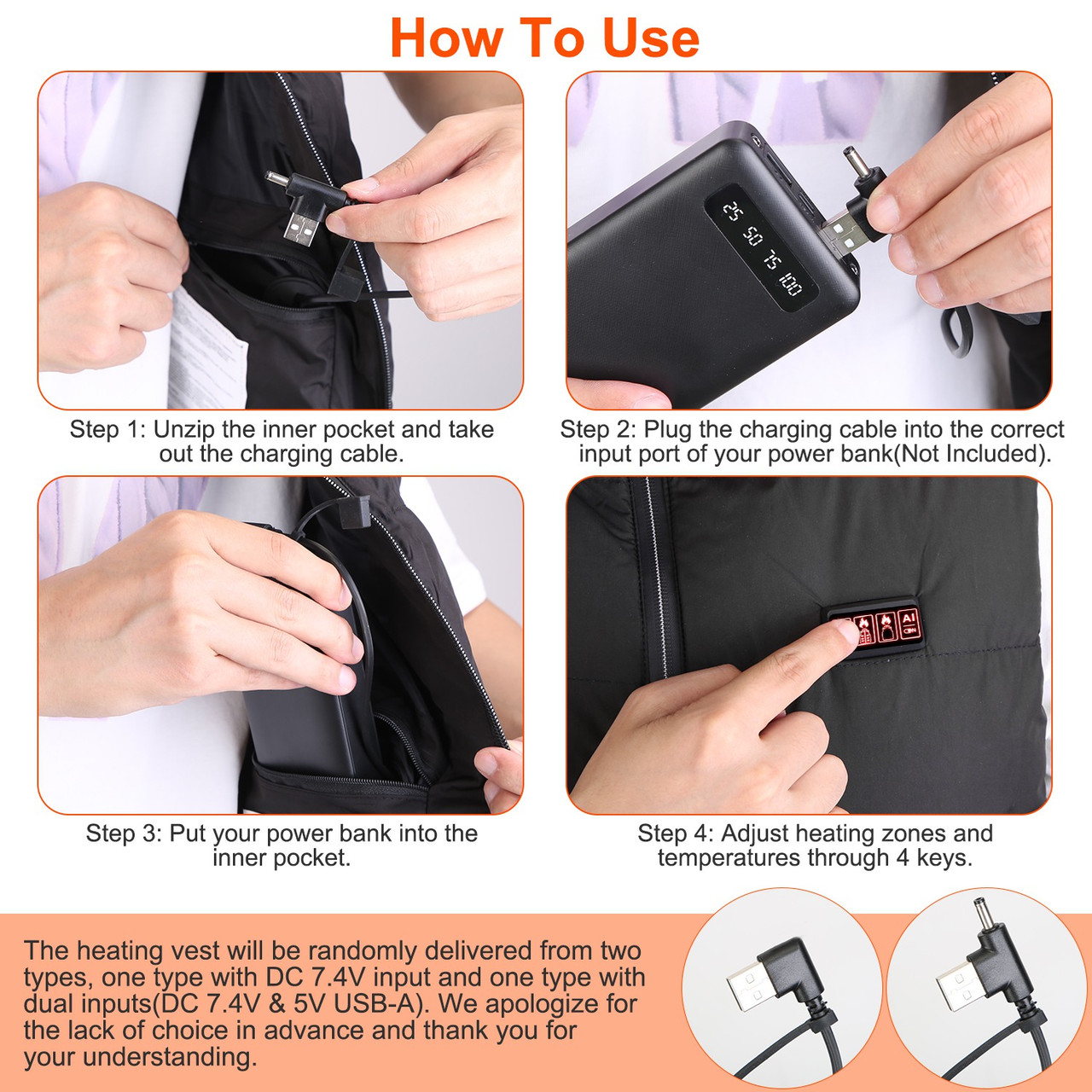 Heated Thermal Vest with Optional Power Bank product image