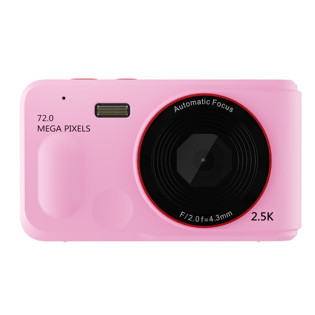 72MP Digital Camera 2.5K Video HD Camera 2.4 Inch Screen, 16x Zoom,Auto Focus,Handheld Camera for Kids Beginner Travel Home Photography Color Pink product image