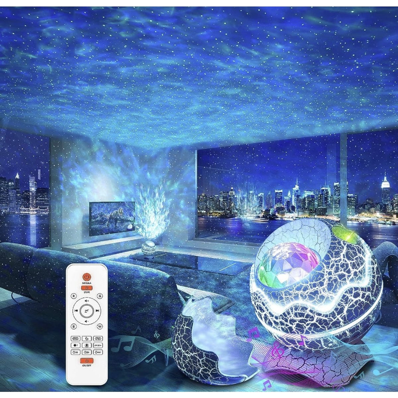 Star Projector + Bluetooth Speaker Combo product image