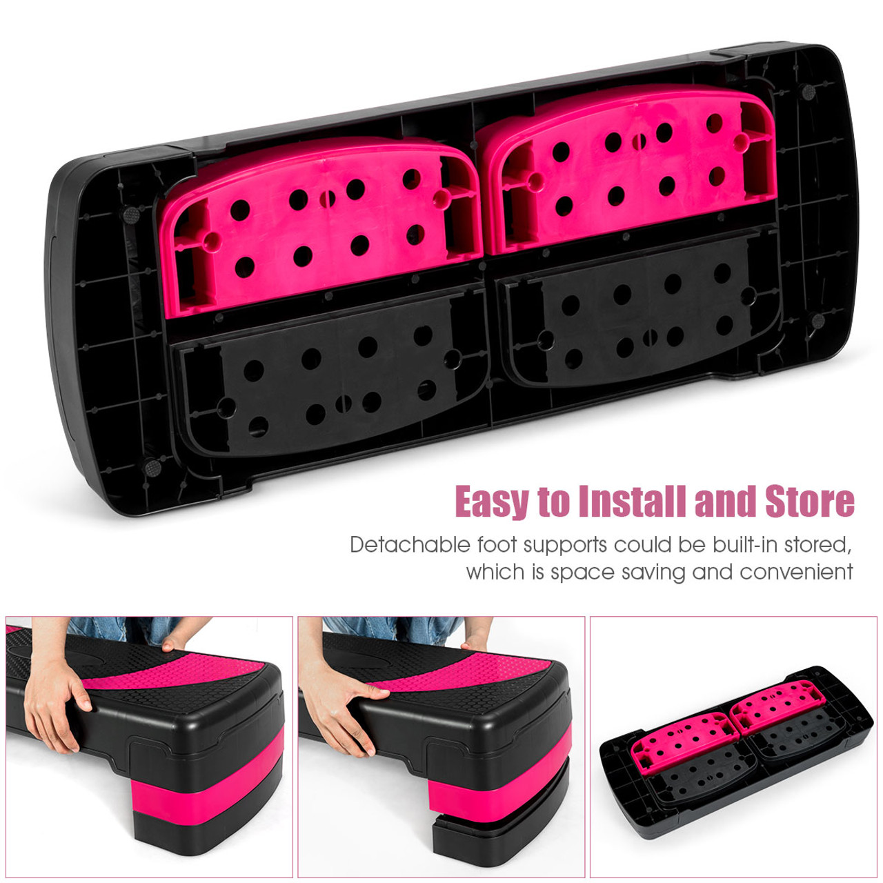 31-Inch Exercise Aerobic Stepper - Adjustable with Non-Slip Pads product image