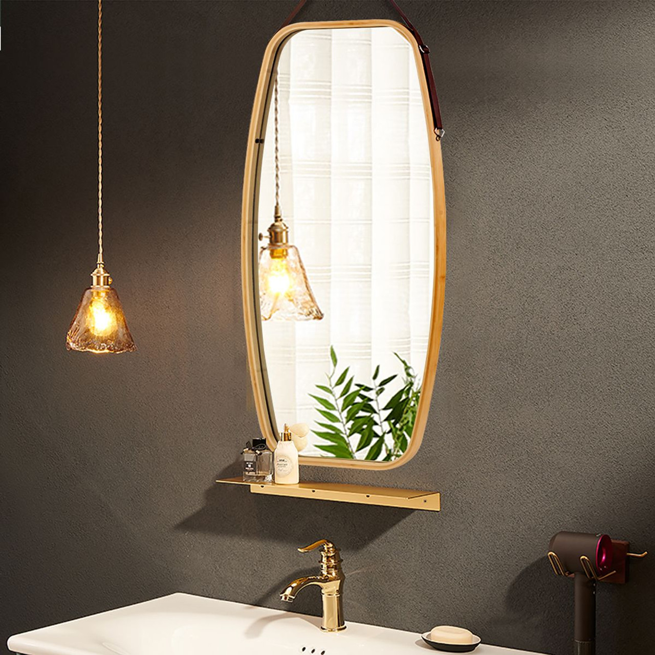 39'' Modern Wall-Hanging Framed Mirror  product image