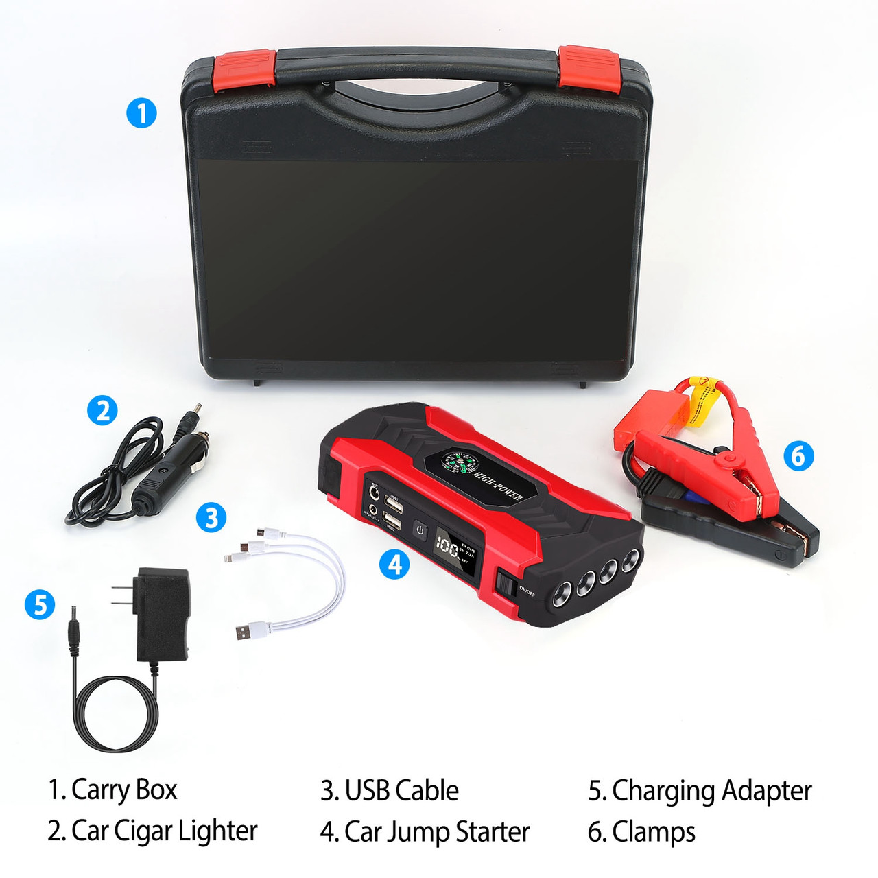 20,000mAh Car Jump Starter Booster & Backup Battery Charger product image