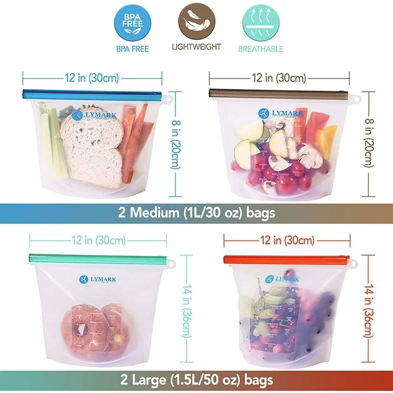 Lymark Reusable Storage Bags Bundle product image