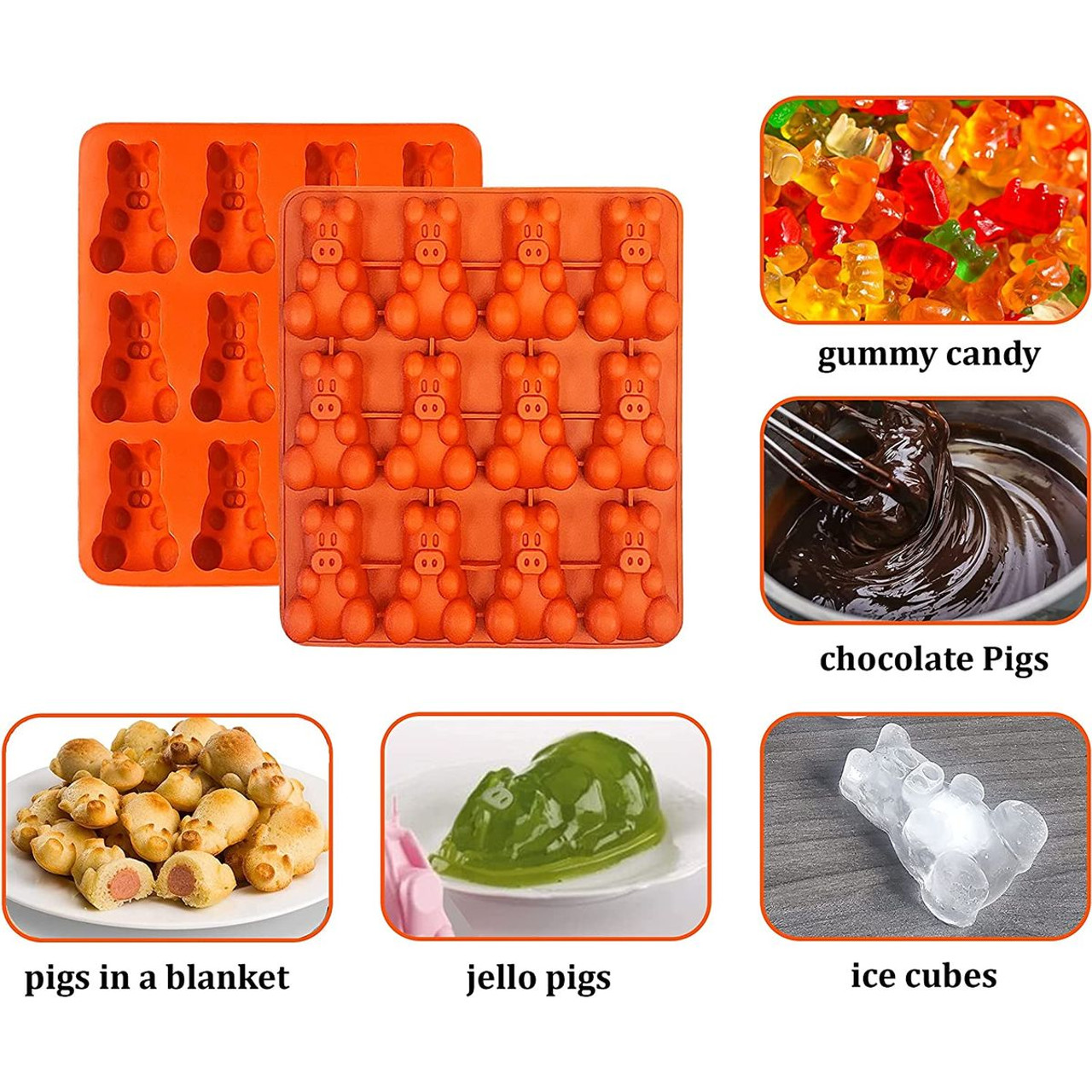 Oink Bites Little Pigs in a Blanket Silicone Mold (2-Pack) product image