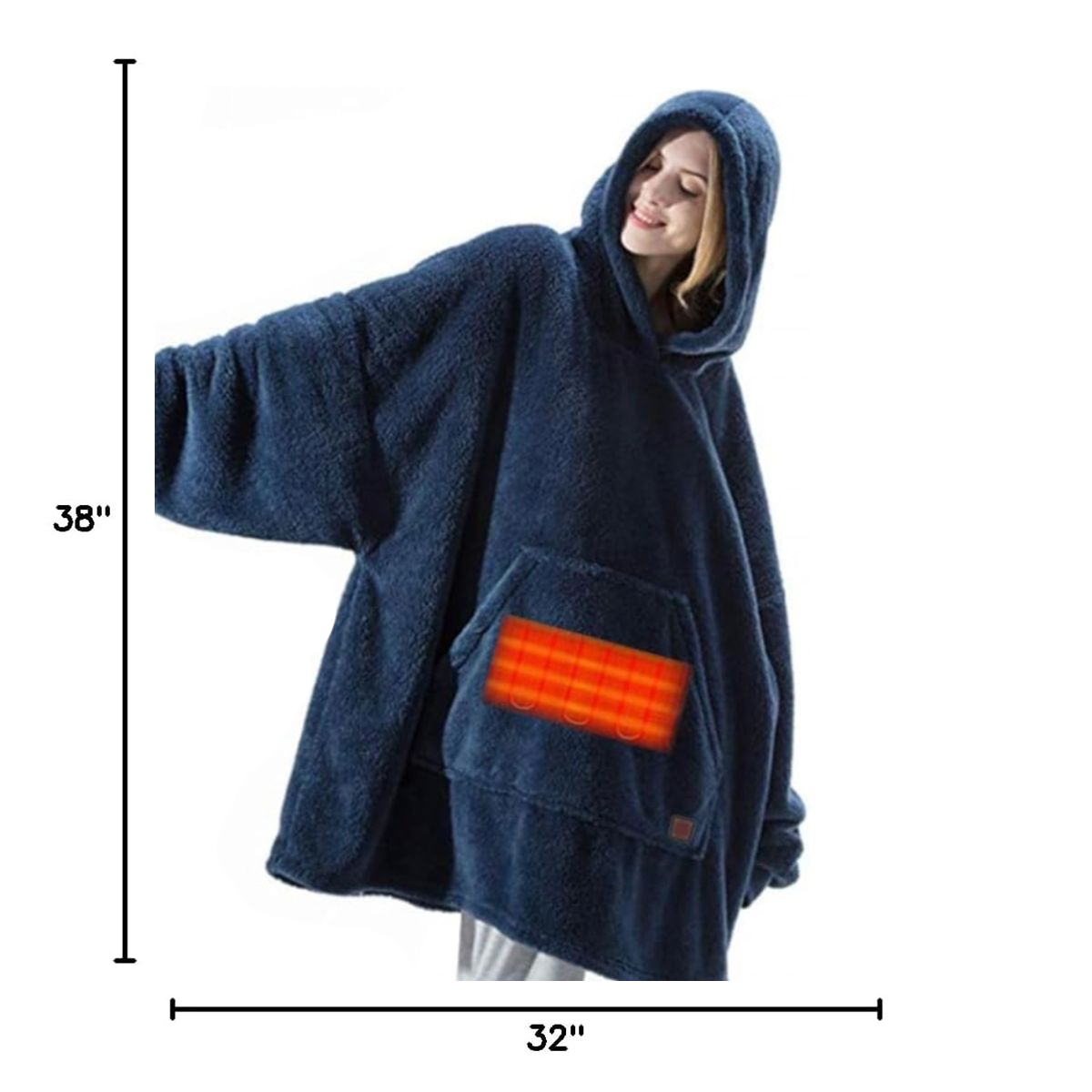 Unisex USB-Heated Hoodie (Power Bank Required) product image
