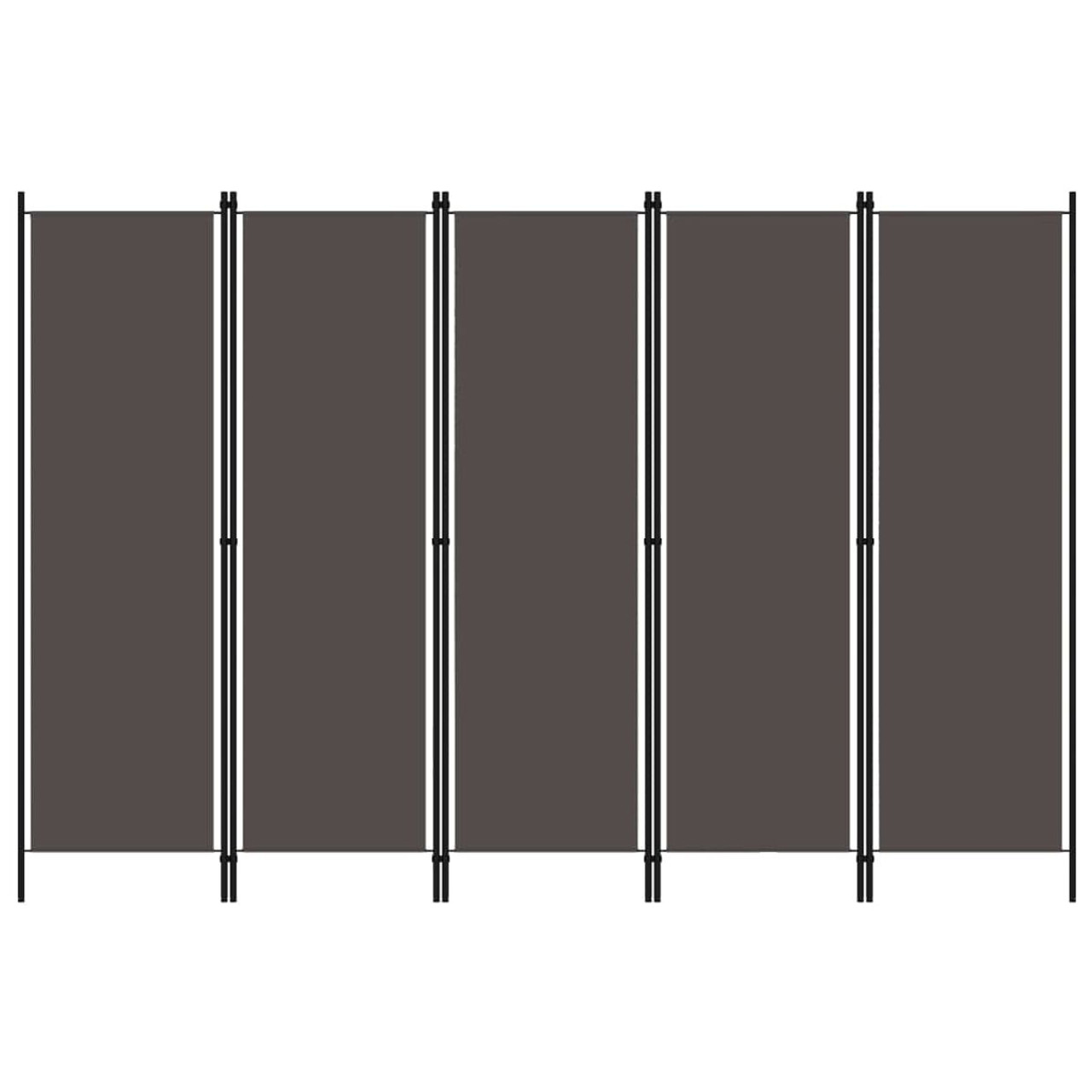 5-Panel Room Divider Anthracite 98.4"x70.9" product image