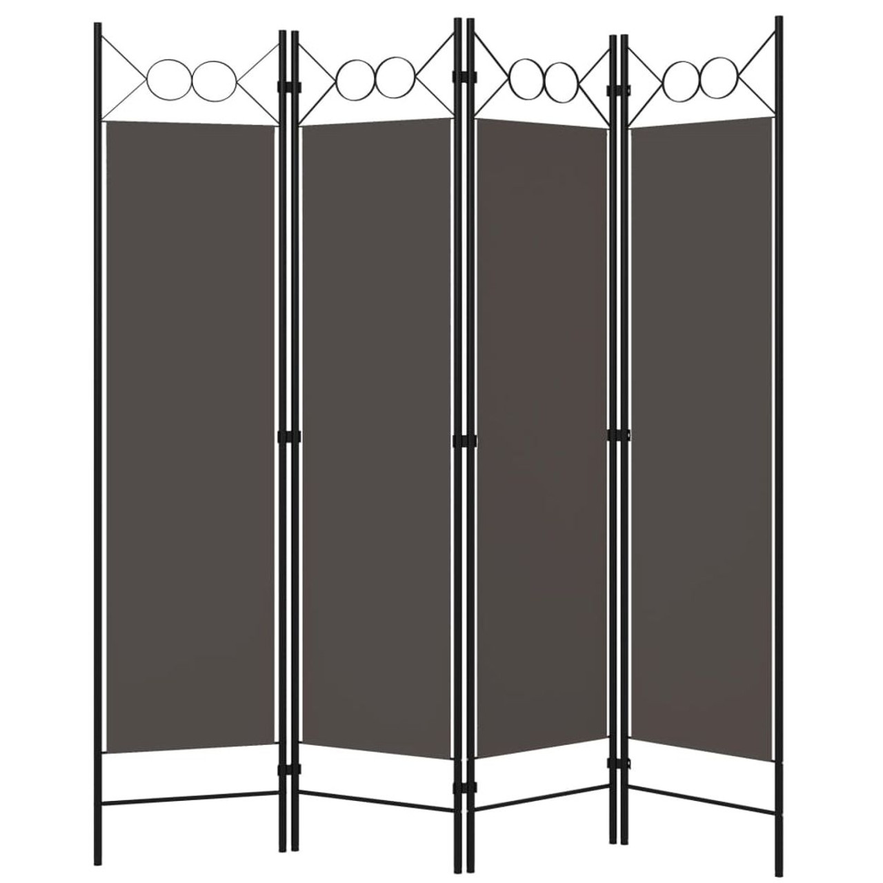 4-Panel Room Divider Anthracite 63"x70.9" product image