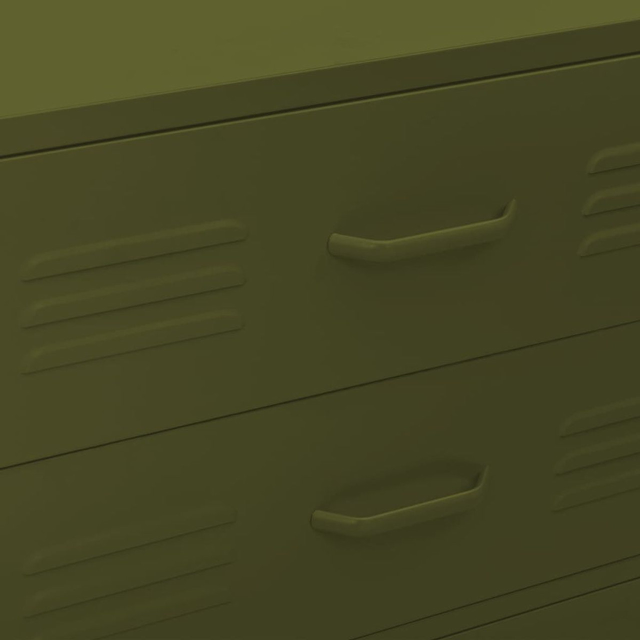 Chest of Drawers Olive Green 31.5"x13.8"x40" Steel product image