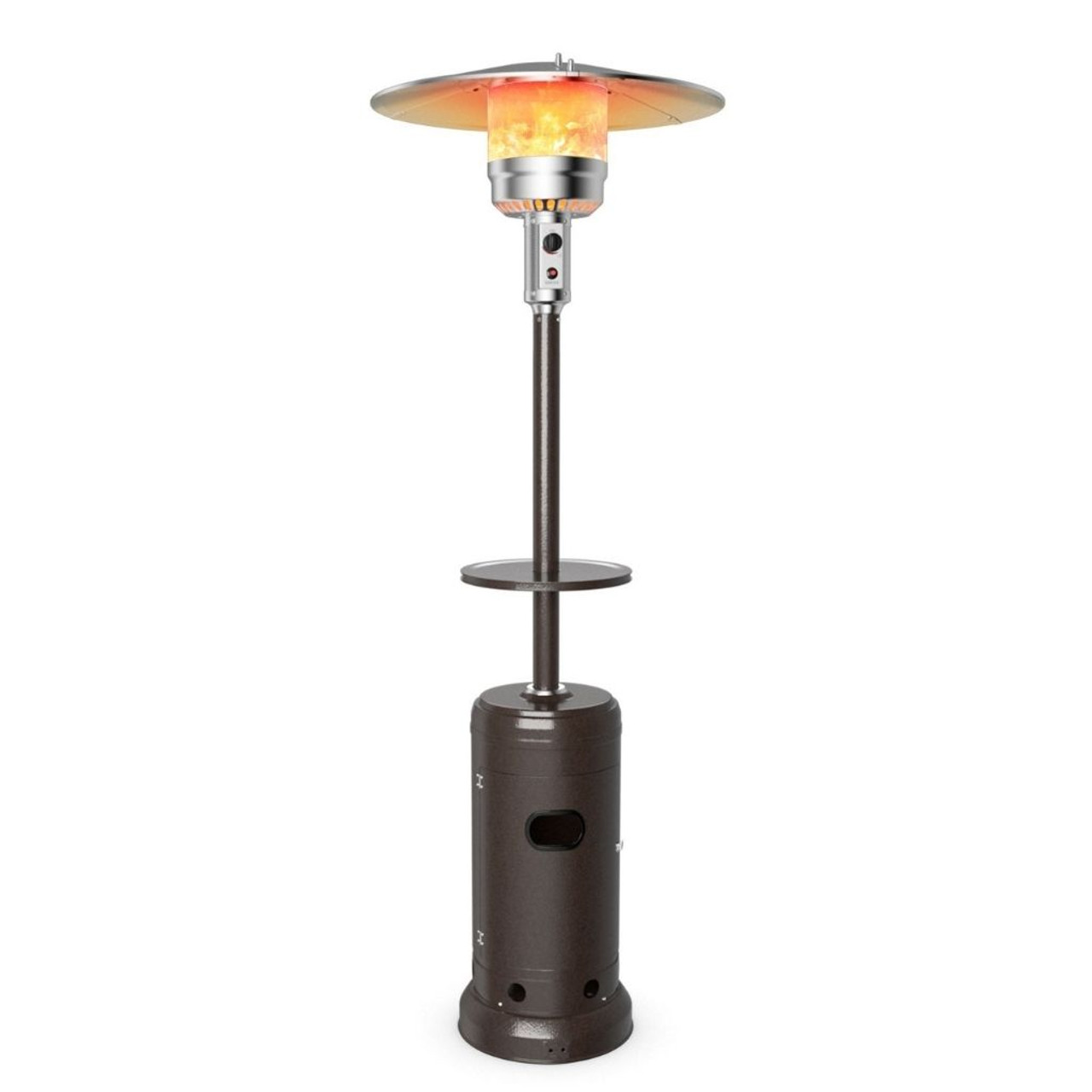 48,000BTU 87" Propane Patio Heater with Table and Wheels product image