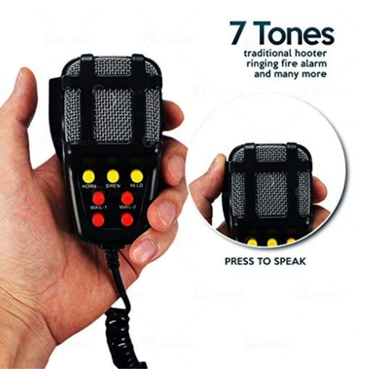 Zone Tech 80W Car Siren Loud Electric Horn product image