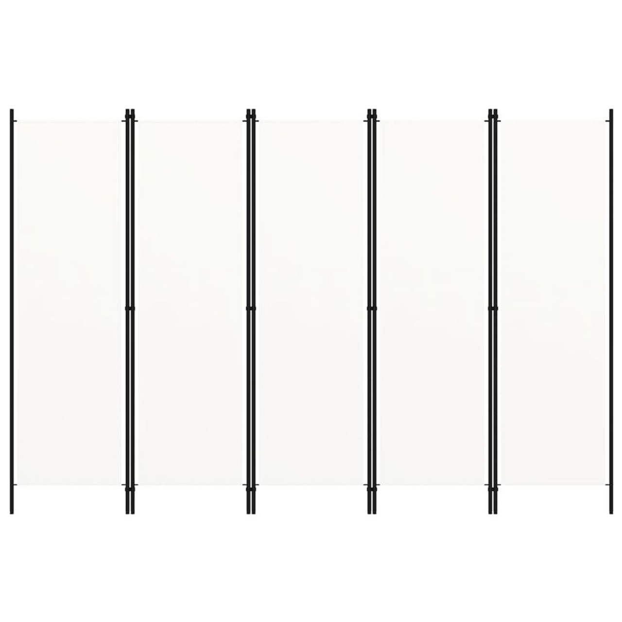 5-Panel Room Divider White 98.4"x70.9" product image