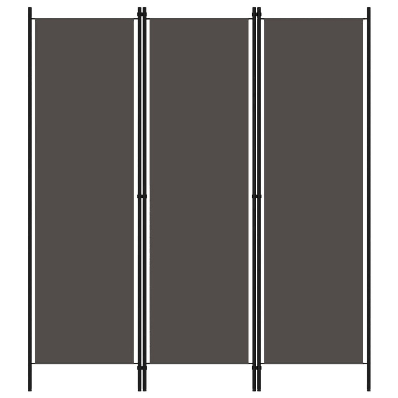 3-Panel Room Divider Anthracite 59.1"x70.9" product image
