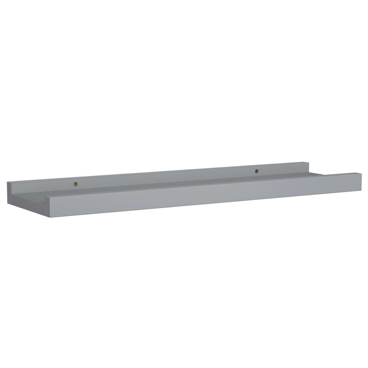 Picture Frame Ledge Shelves 2 pcs Gray 15.7"x3.5"x1.2" MDF product image