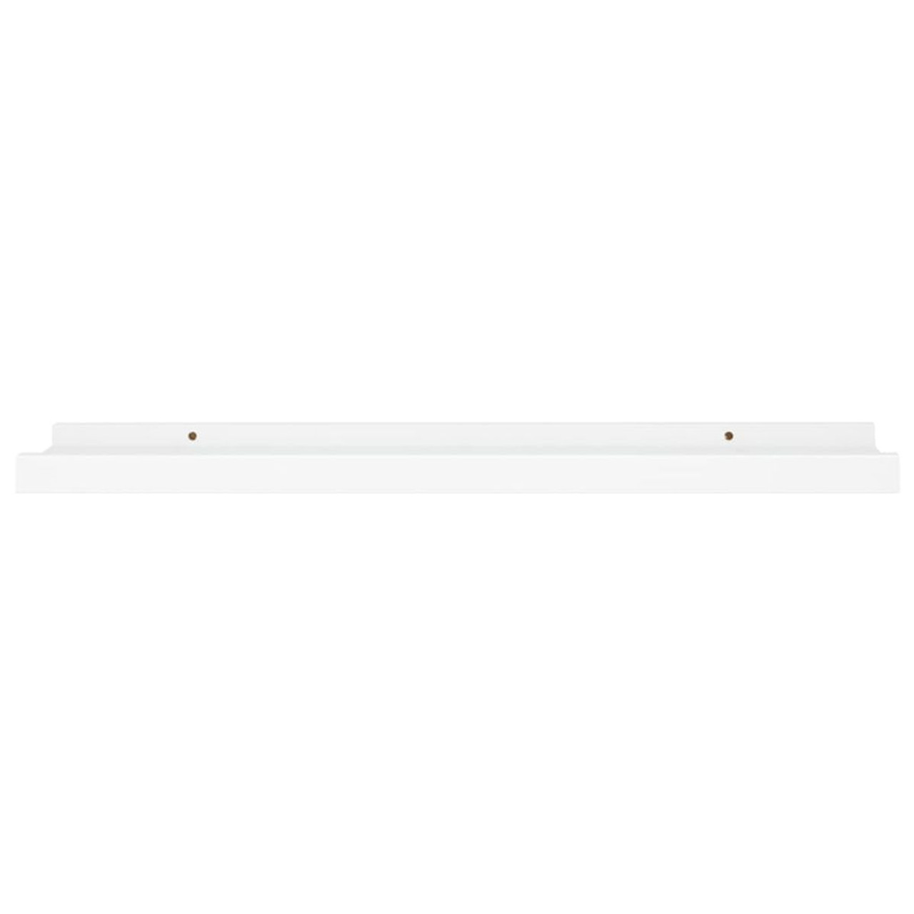 Picture Frame Ledge Shelves 2 pcs White 23.6"x3.5"x1.2" MDF product image