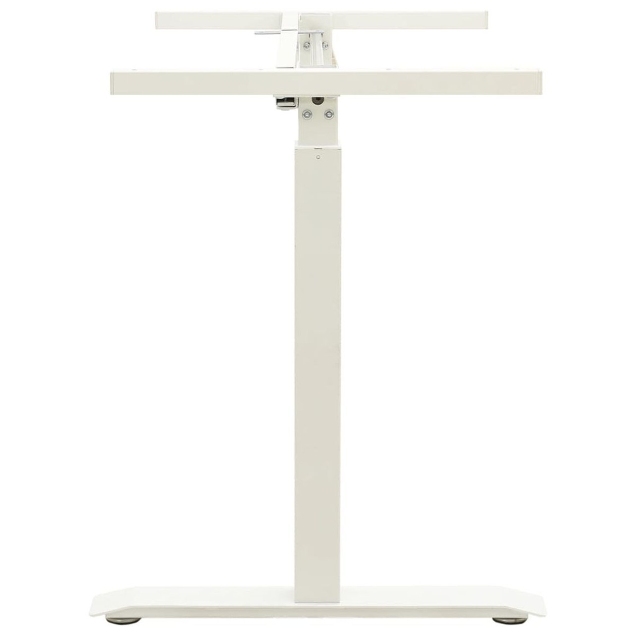 Manual Height Adjustable Standing Desk Frame Hand Crank White product image
