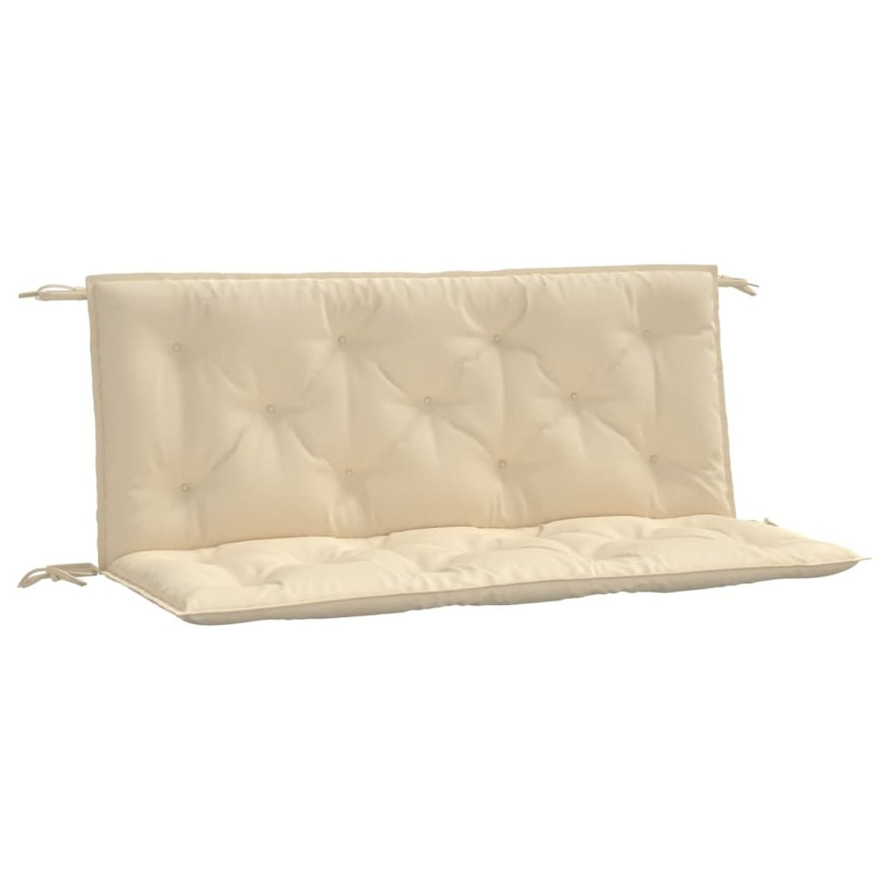 Garden Bench Cushion Beige 47.2"x(19.7"+19.7")x2.8" Oxford Fabric product image