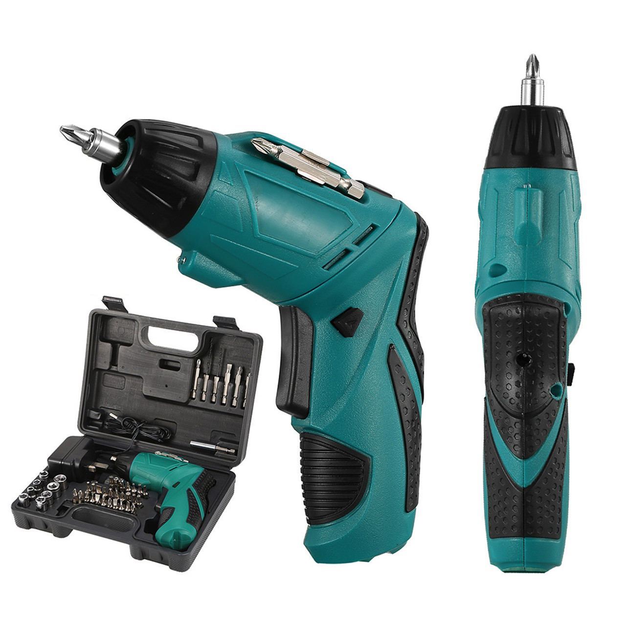 2-in-1 Cordless Rechargeable Screwdriver with 45-Piece Accessory Set product image