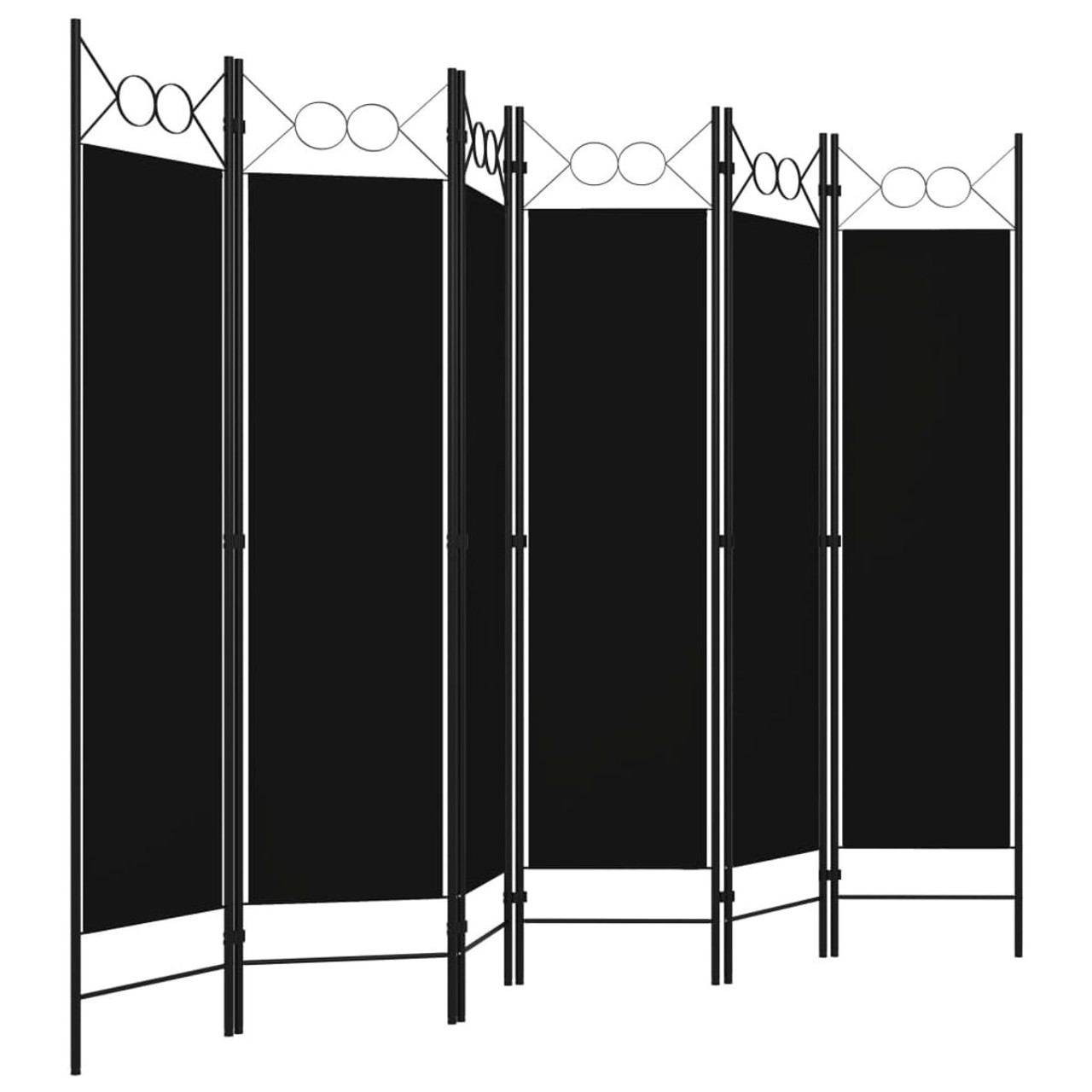6-Panel Room Divider Black 94.5"x70.9" product image