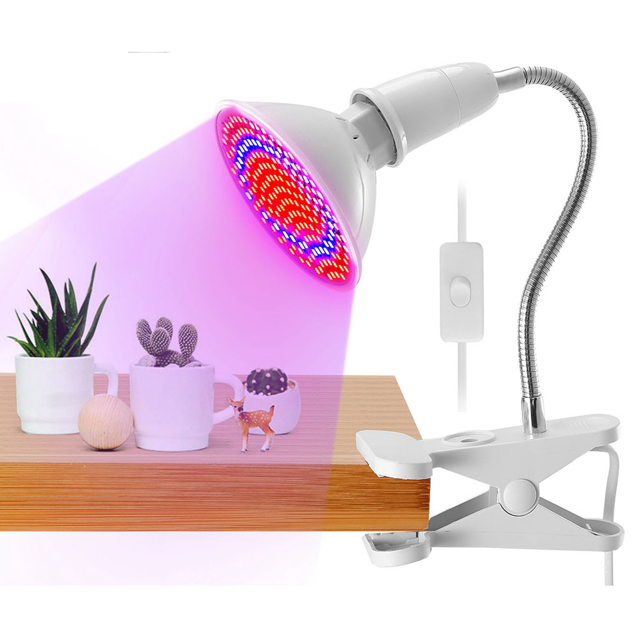 iMounTEK® LED Plant Grow Light with 12W Red/Blue Bulb and Clip-on Base product image