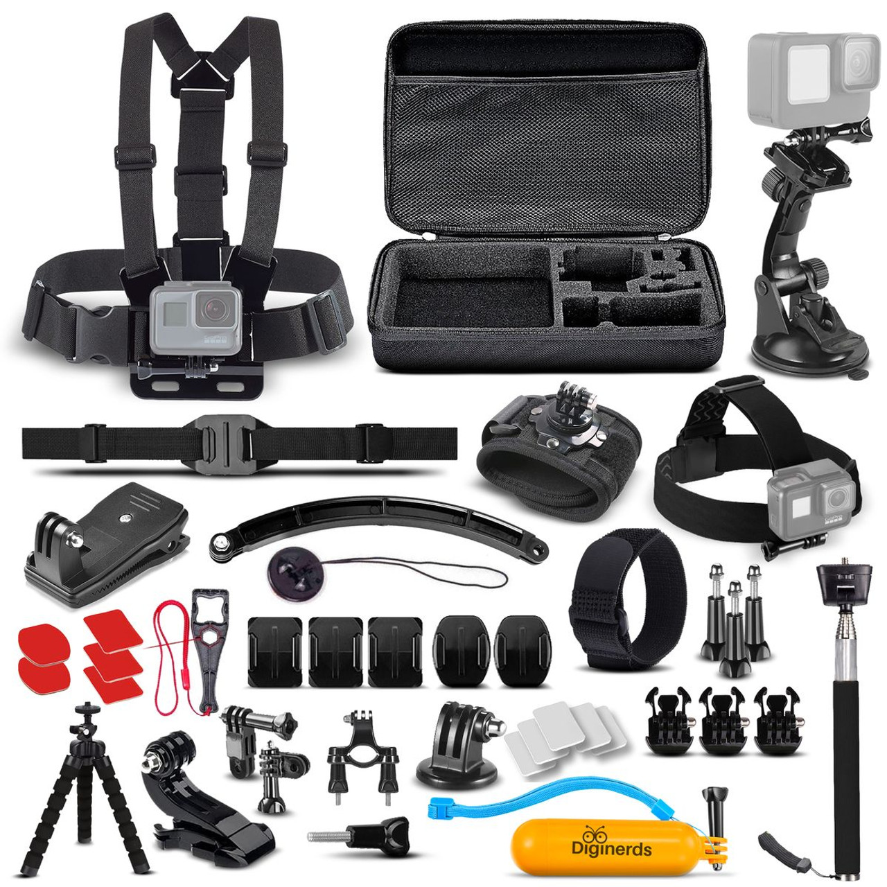 DigiNerds 50-in-1 Action Camera Accessory Kit For GoPro Bundle product image