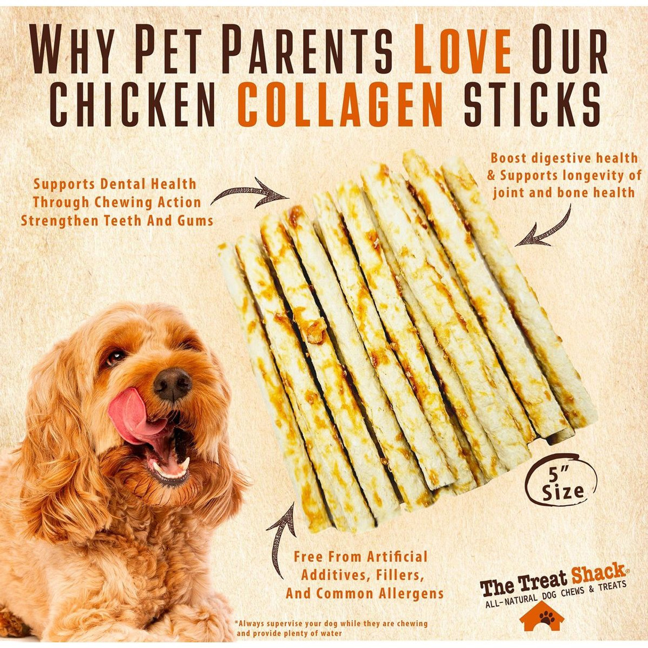 5-Inch Chicken Crunchy Munchy Sticks Dog Treats, 12 to 50 ct. product image