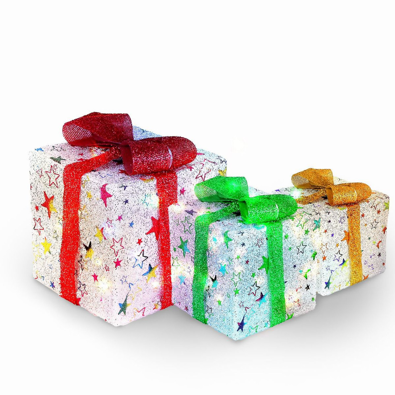 Lighted Gift Boxes (Set of 3) product image