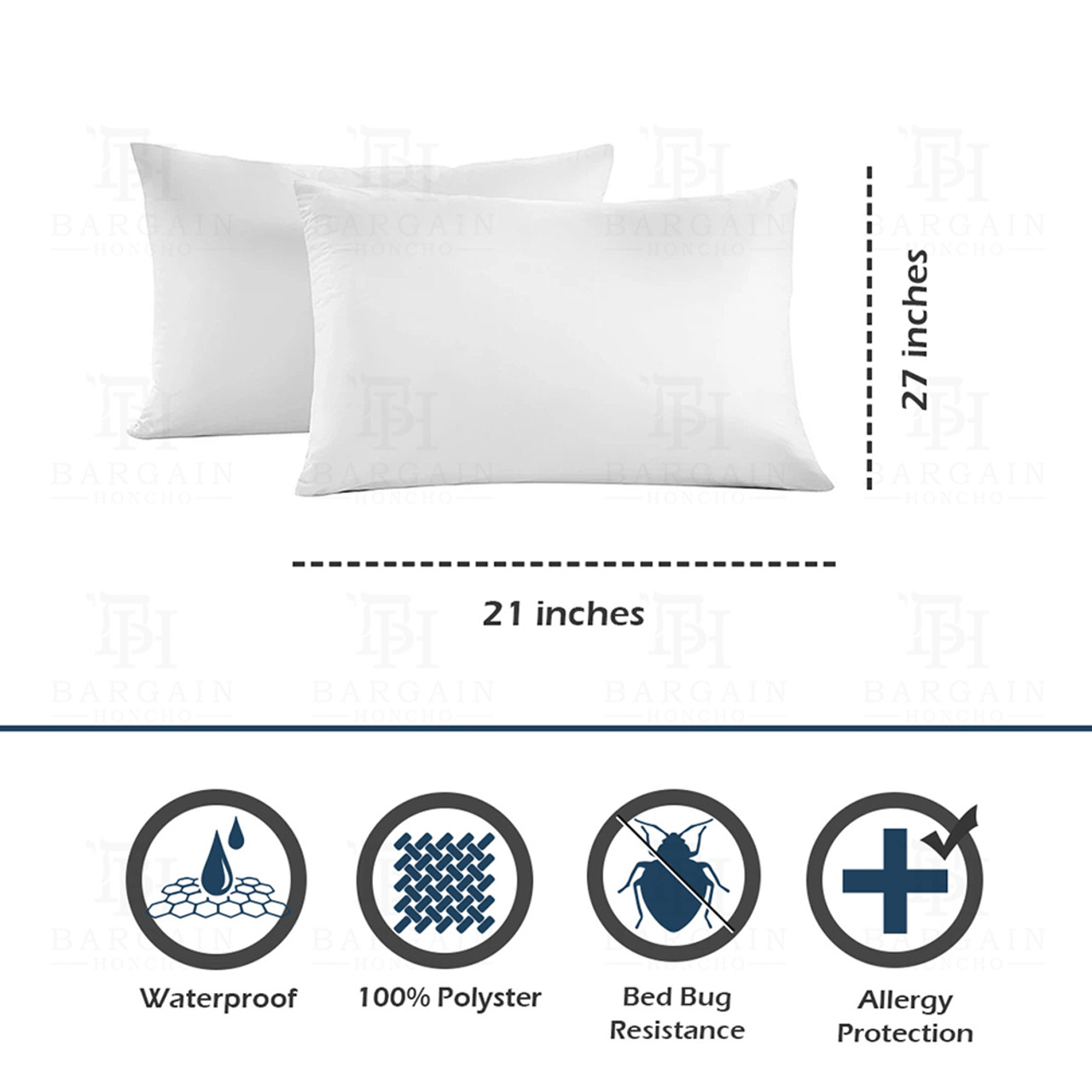 Zippered Hypoallergenic Mattress Cover and Pillow Covers product image