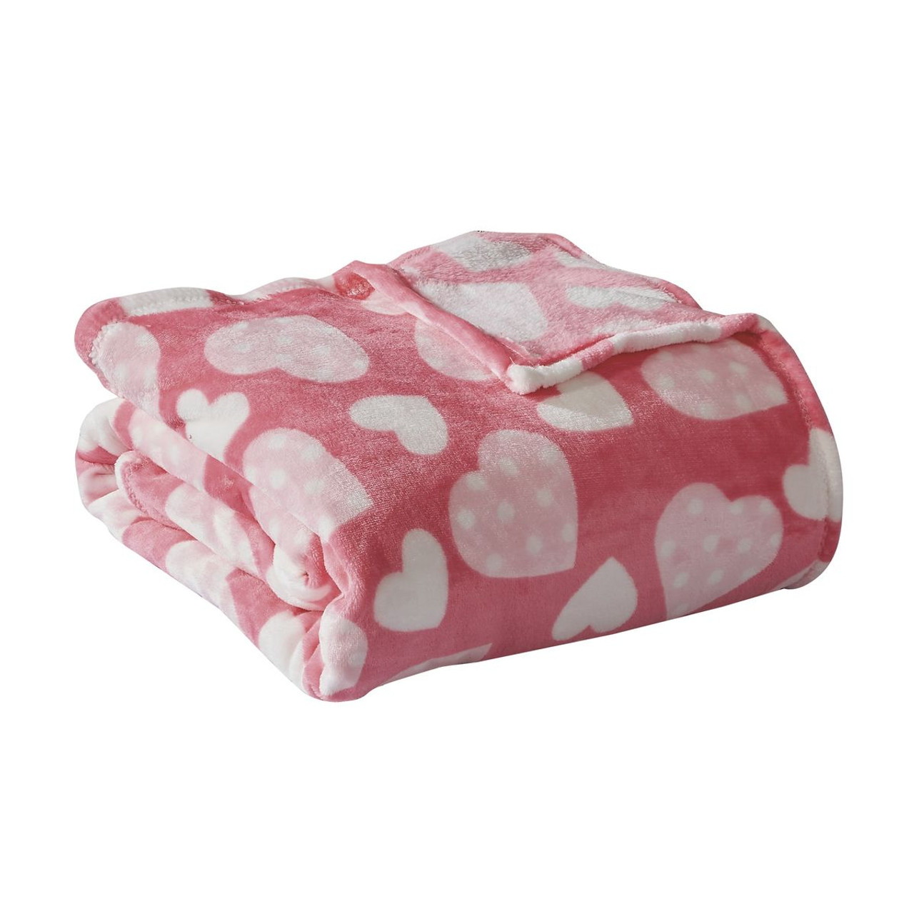 Noble House Heart-Themed Plush Throw Blankets product image