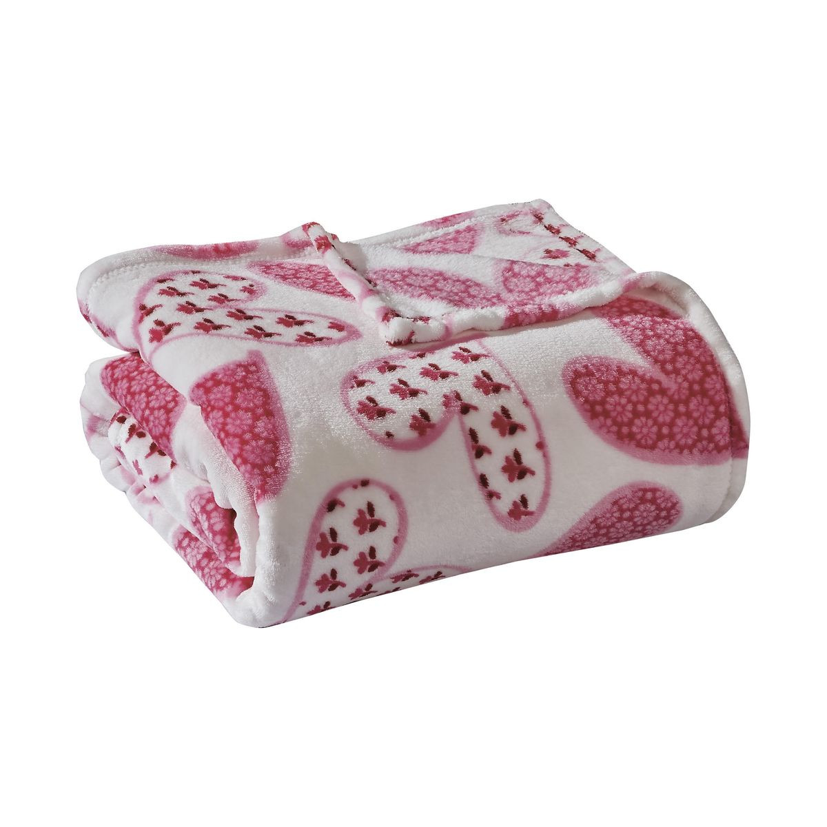Noble House Heart-Themed Plush Throw Blanket product image