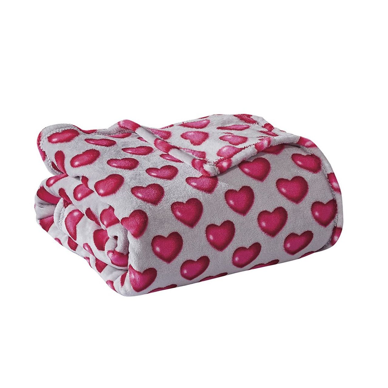 Noble House Heart-Themed Plush Throw Blankets product image