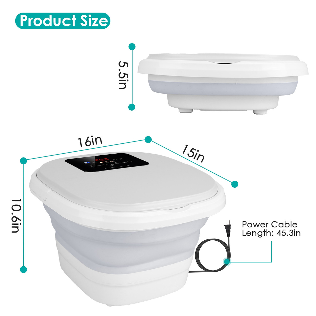  Collapsible Foot Spa Massager with Remote Control product image
