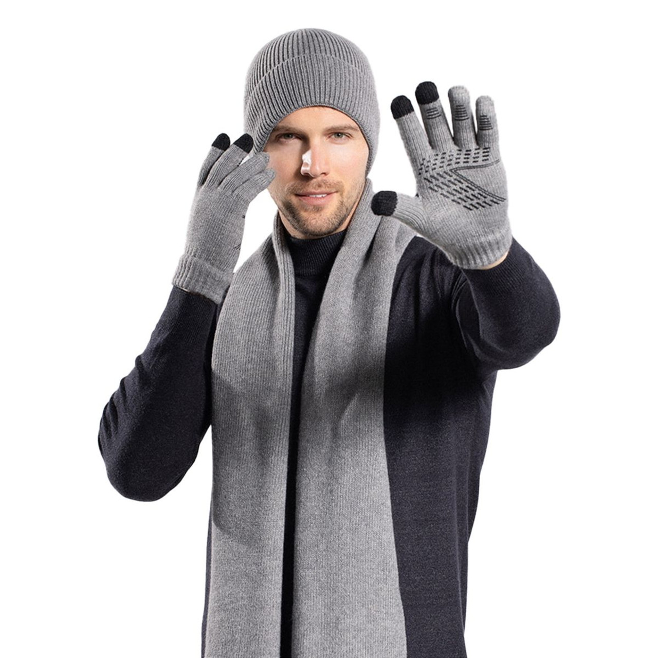 Winter Beanie,  Scarf, and Gloves Set product image