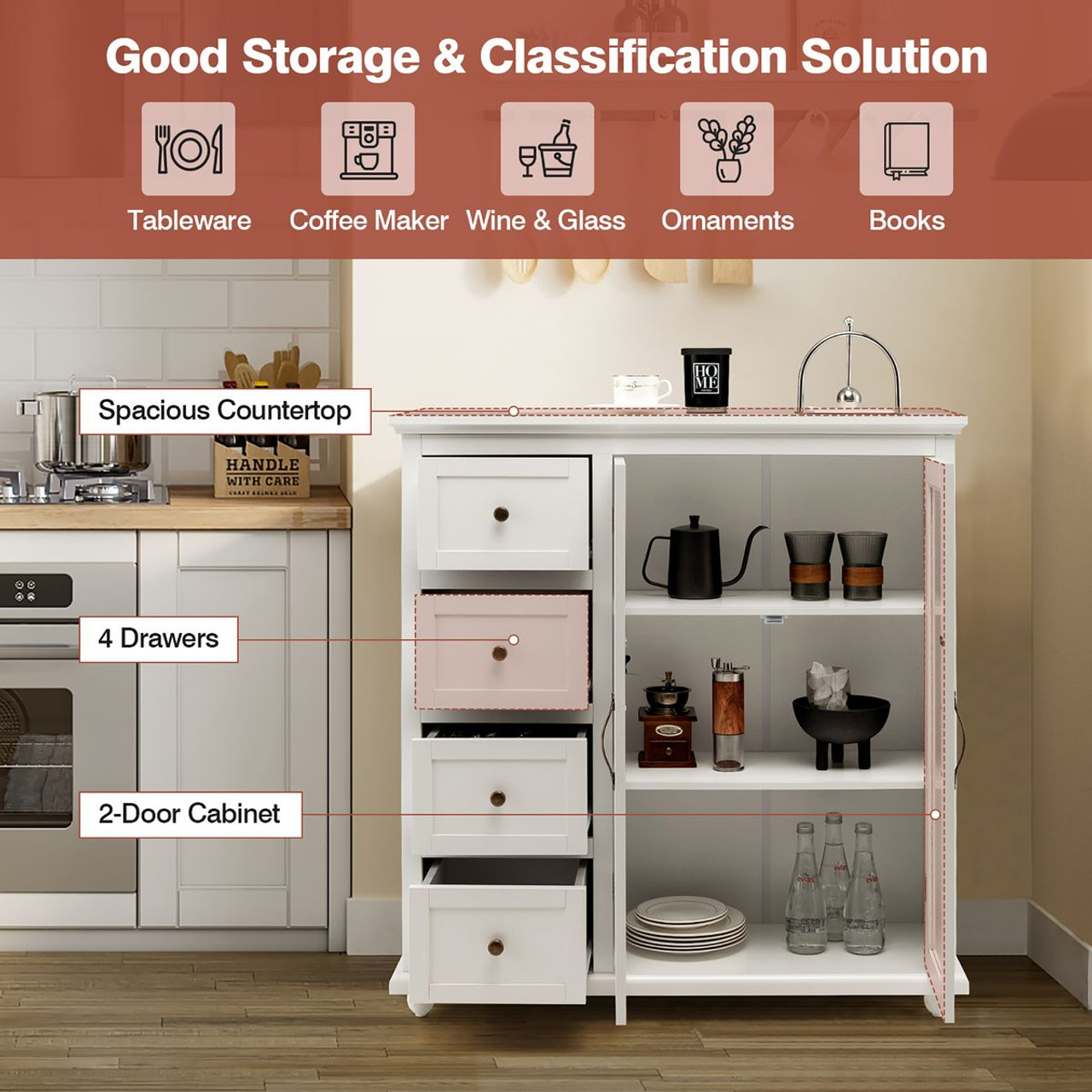 Buffet Sideboard Storage Cabinet product image