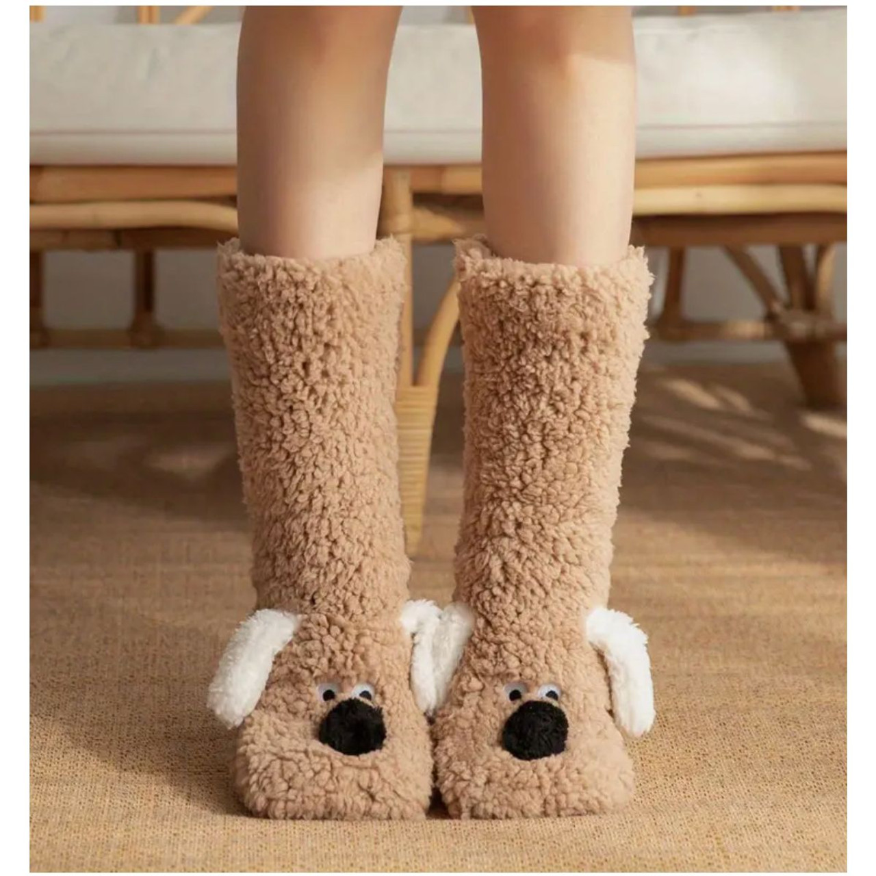 Women's Cozy Cartoon Dog Winter Socks product image