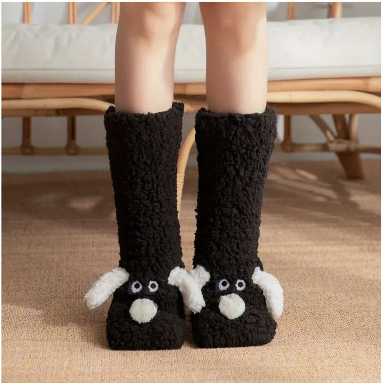 Women's Cozy Cartoon Dog Winter Socks product image