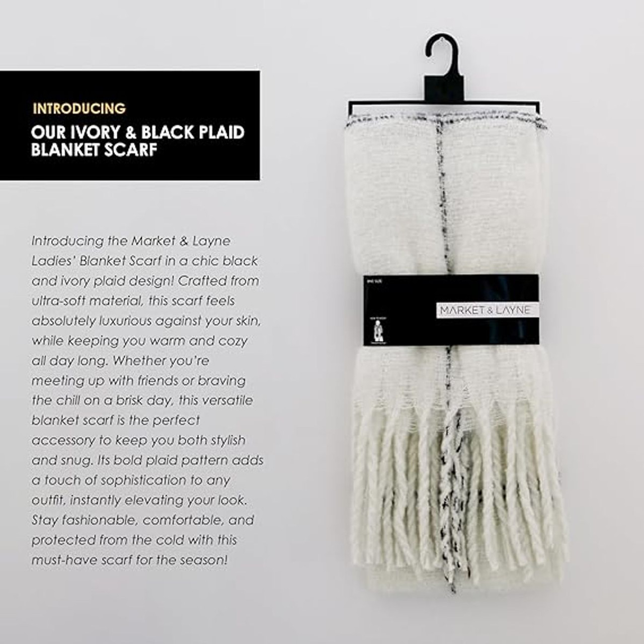 Women's Pashmina Plaid Blanket Scarves product image