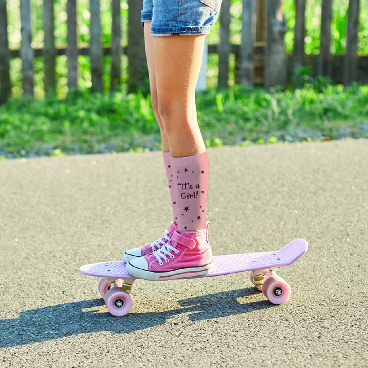 Greeting Card with Fun Crew Length Novelty Socks (2-Pack) product image
