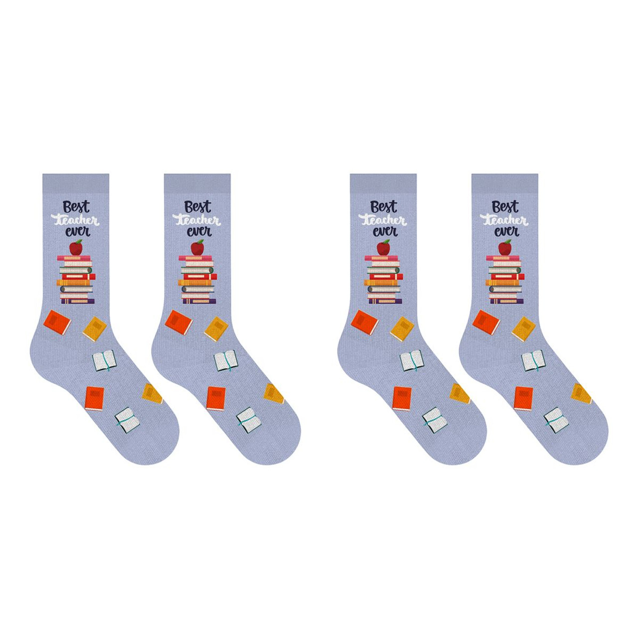 Greeting Card with Fun Crew Length Novelty Socks (2-Pack) product image