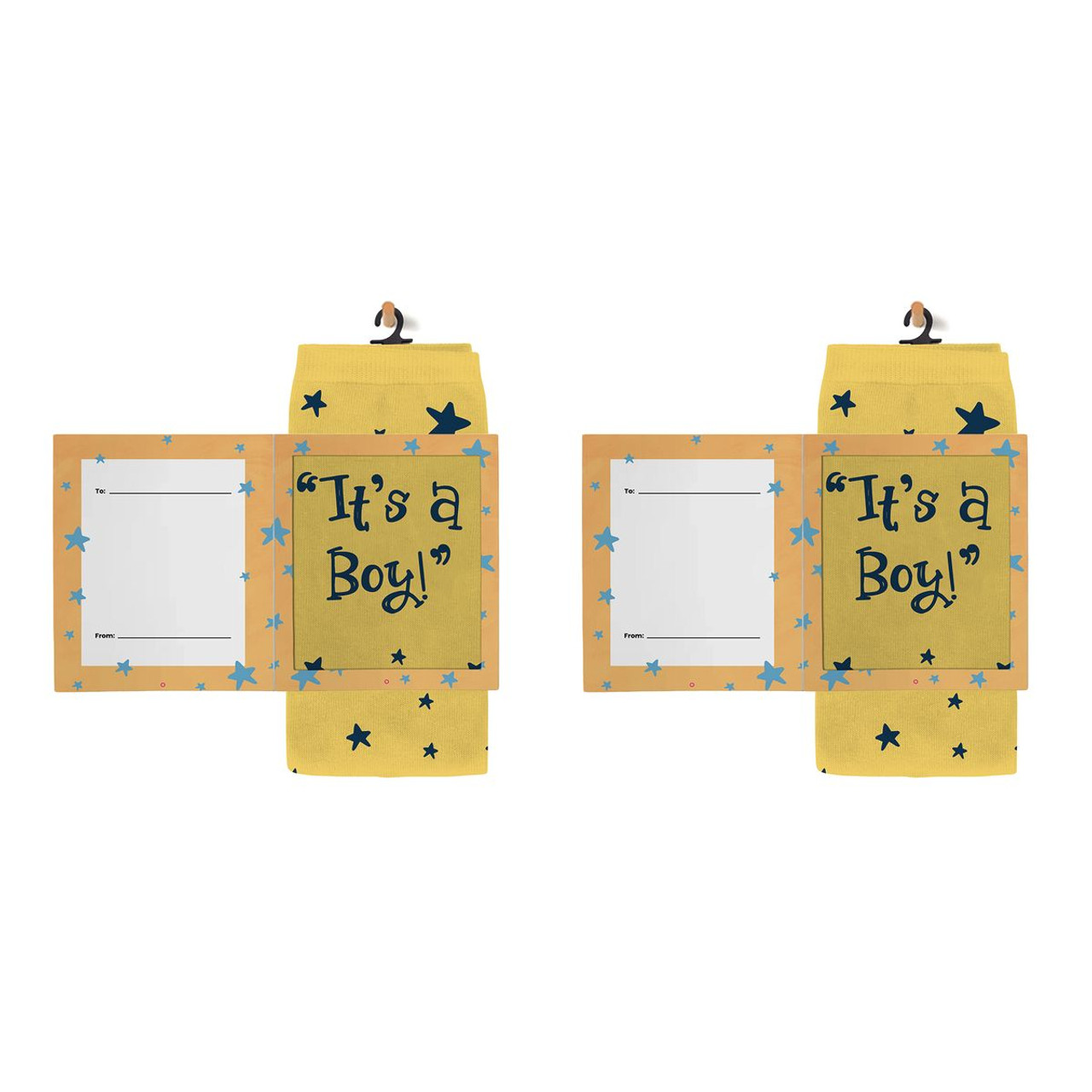 Greeting Card with Fun Crew Length Novelty Socks (2-Pack) product image