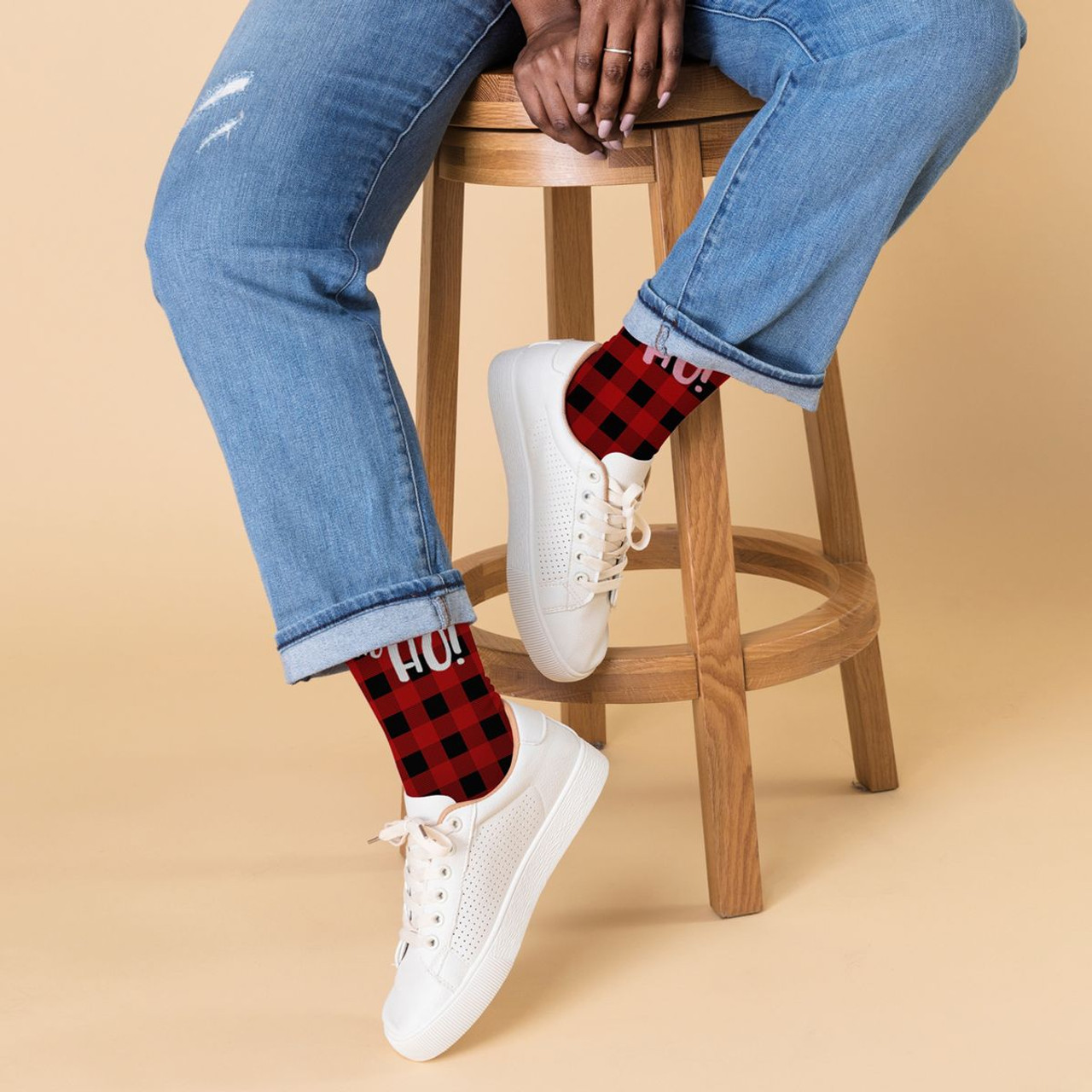 Greeting Card with Fun Crew Length Novelty Socks (2-Pack) product image