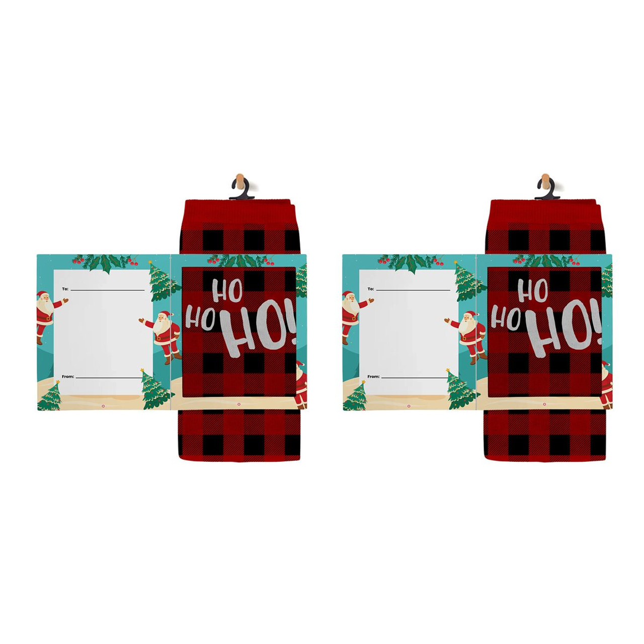 Greeting Card with Fun Crew Length Novelty Socks (2-Pack) product image