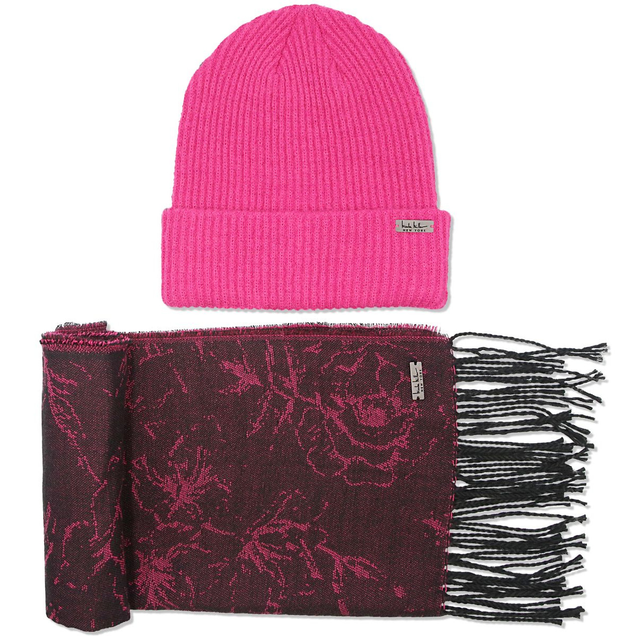 Nicole Miller New York Hanging Scarf and Beanie Set product image
