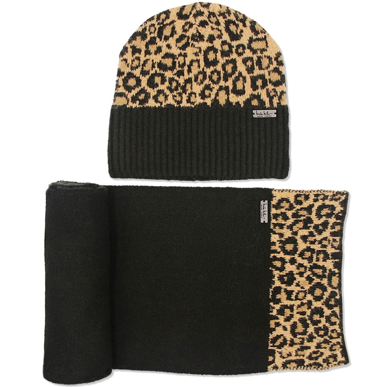 Nicole Miller New York Hanging Scarf and Beanie Set product image