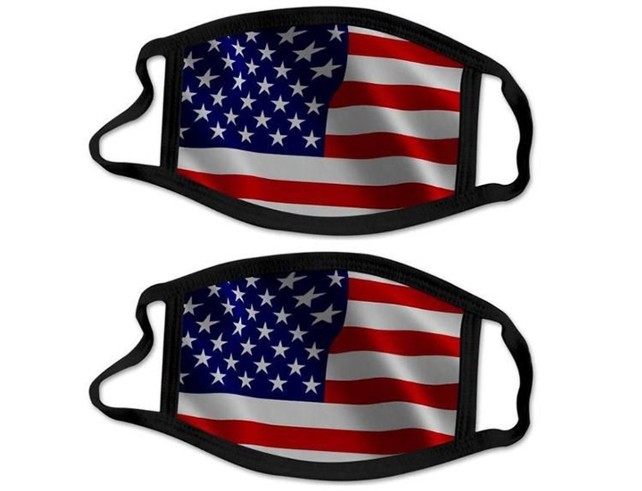 Washable/Reusable USA Flag Mask (2- or 4-Pack) product image