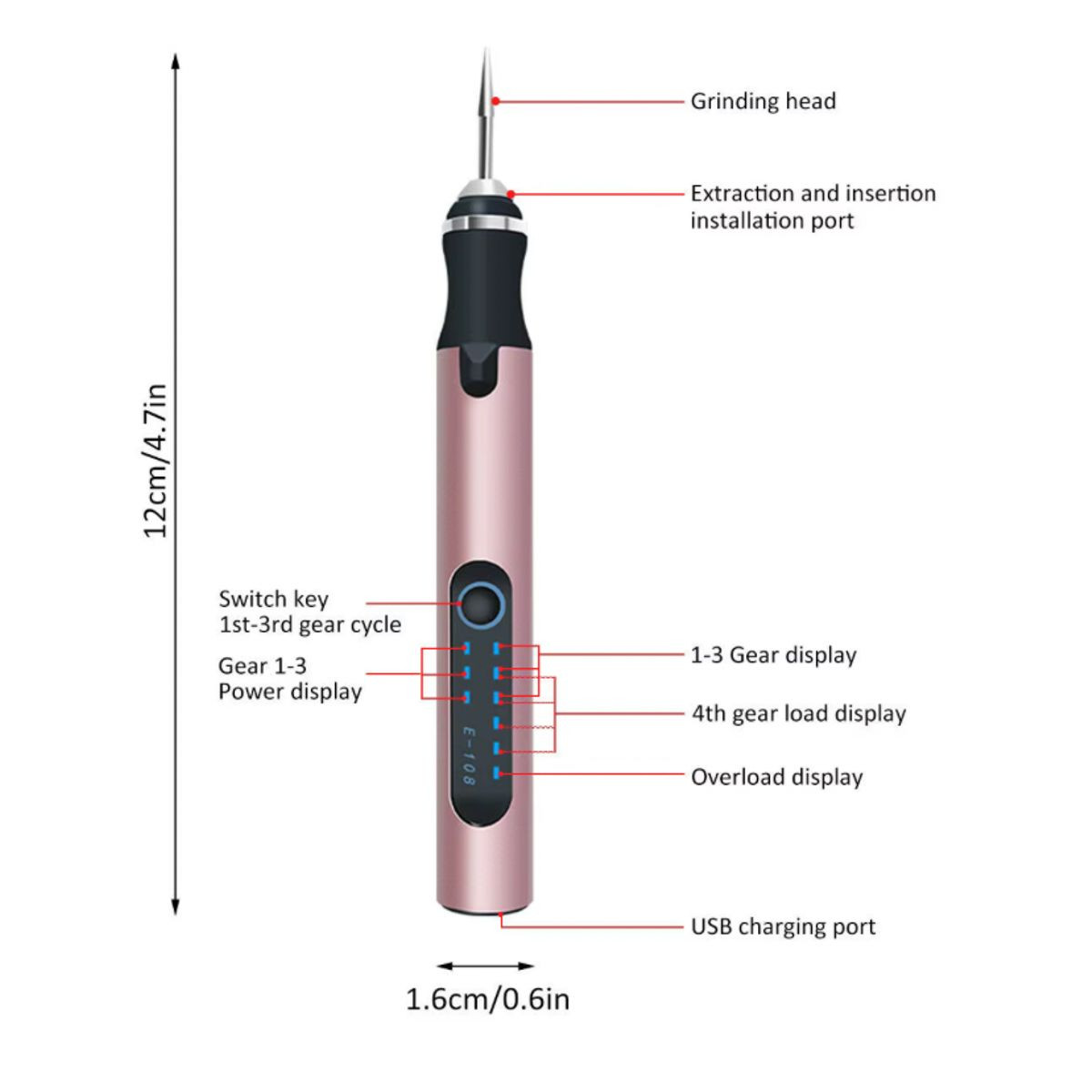 Rechargeable Customizer USB Engraving Pen product image