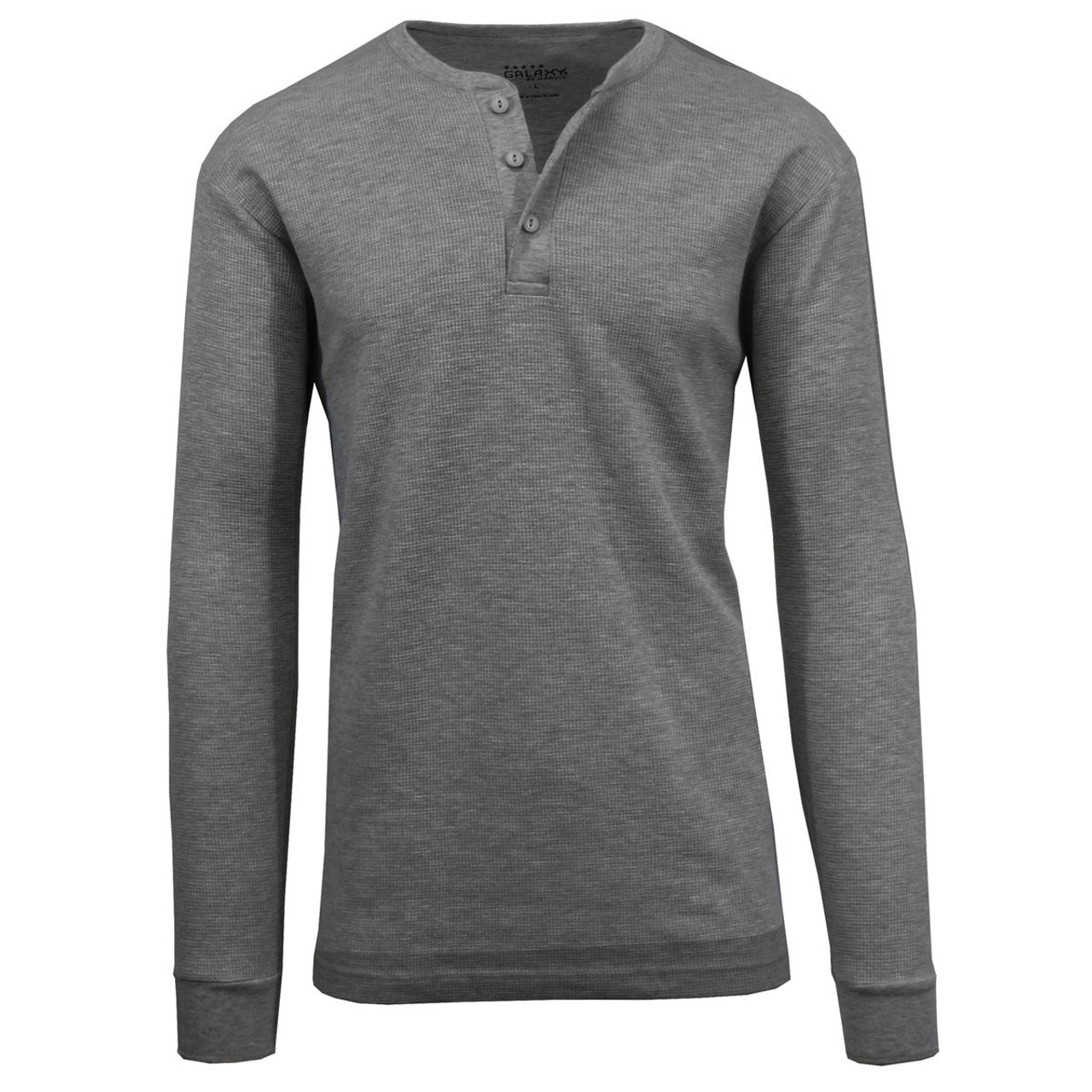 Men's Long Sleeve Henley Thermal Shirts (2-Pack) product image