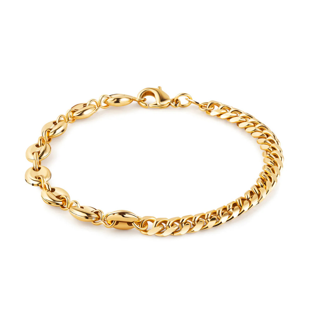 8 or 10-Inch Mariner & Cuban Link Bracelet product image